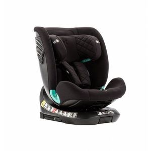 Scaun auto pentru copii cu isofix 4 in 1, Adamex Trip, omologat R129 i-Size, rotativ, cu picior de fixare, 12 niveluri de ajustare a suportului pentru cap, 40-150 cm sau 0-12 ani, Negru imagine