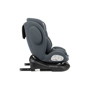 Scaun auto pentru copii cu ISOFIX KikkaBoo I-Felix DarkGrey, Omologat I-Size 40-150cm, R129, SPS-Protectie impact lateral, Tetiera reglabila 11 pozitii, Sezut rotativ, 5 pozitii inclinare spatar, Centura Top Tether, Saltea reductor imagine
