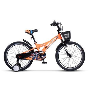 Bicicleta pentru copii Velors V1801A Portocaliu, roti 18 inch, varsta 5-7 ani, inaltime utilizator 110-125 cm, greutate suportata 80 kg imagine