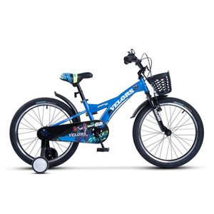 Bicicleta pentru copii Velors V2001A Albastru, roti 20 inch, varsta 7-10 ani, inaltime utilizator 120-135 cm, greutate suportata 80 kg imagine