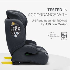 Scaun auto cu isofix KikkaBoo i-Bronn i-SIZE Mint 76-150 cm, Omologat R129, Conectori Isofix telescopici cu sistem verificare instalare, Tetiera reglabila in 5 pozitii, Perna reductor moale, Ghidaj multi centura, Husa detasabila imagine