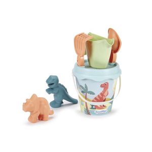 Set galeata dino cu 2 forme de nisip Ecoiffier 17 cm imagine
