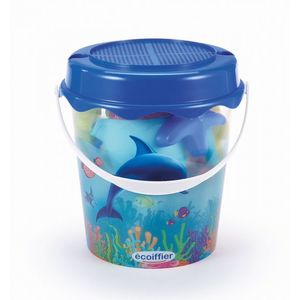 Set galetusa cu 12 accesorii pentru nisip Ecoiffier 21cm imagine