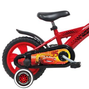 Bicicleta pentru copii Denver Disney Cars 12 inch, varsta 3-4.5 ani, inaltime utilizator 88-105 cm, roti ajutatoare, clopotel pe ghidon, suport si sticla apa imagine