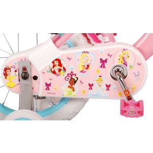 Bicicleta EL Disney Princess Pink ND 14 inch, roti gonflabile din cauciuc, roti ajutatoare, cosulet, scaun si ghidon ajustabile imagine