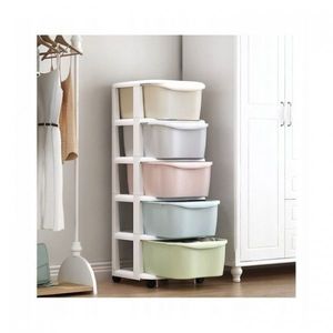 Raft cu 5 compartimente pentru depozitare ModernHome multicolor imagine