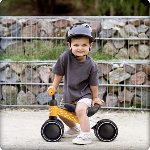 Vehicul Ride On fara pedale Ricokids Cross Country Brown, De la 12 luni, Cadru metalic usor si rezistent, Sezut confortabil din spuma moale, Manere ergonomice antiderapante, Roti din PP rezistent si silentios imagine