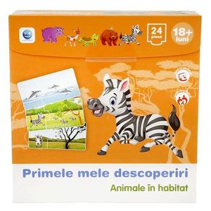 Puzzle Primele mele descoperiri, Animale in habitat imagine