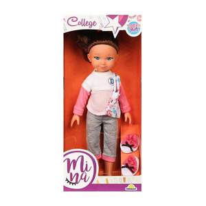 Papusa Mina la facultate, Dollz n More, 35 cm imagine