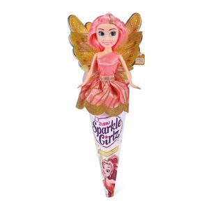 Papusa Zana cu par roz, Sparkle Girlz, 27 Cm imagine