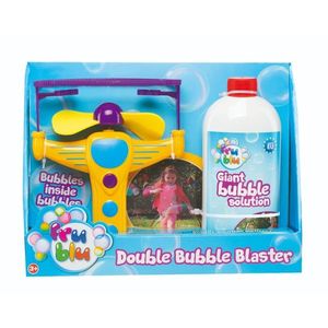 Set lansator baloane de sapun si solutie, Fru Blu, Blaster Double Bubble imagine