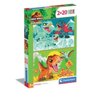 Puzzle Clementoni, Jurassic World, 2 x 20 piese imagine