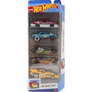 Set masinute Hot Wheels, HW Drag Strip, HTV54, 1: 64 (5 modele) imagine