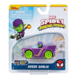 Masinuta din metal si figurina, Spidey and His Amazing Friends, Green Goblin imagine