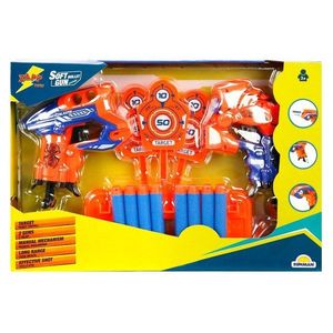 Set 2 pistoale cu sageti din burete si tinte, Zapp Toys, Dart Blaster imagine