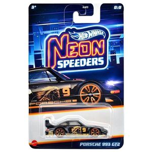 Masinuta metalica, Hot Wheels, Neon Speeders, Porsche 9963 GT2, JBY99 imagine