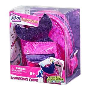 Mini ghiozdanel cu 6 surprize Real Littles, Magenta imagine
