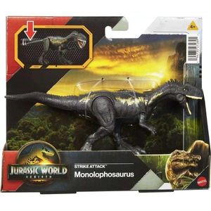 Figurina articulata, Jurassic World Rebirth, Strike Attack, Monolophosaurus, JCL60 imagine