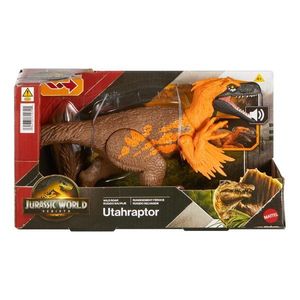 Figurina articulata, Jurassic World Rebirth, Wild Roar, Utahraptor, JGC80 imagine
