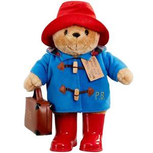 Jucarie de plus, Rainbow Designs, Ursuletul Paddington cu valiza si cizme, 30 cm imagine