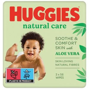 Servetele umede Huggies Aloe Trio, 3 x 56 buc imagine
