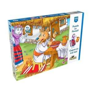 Puzzle Noriel - Capra cu trei iezi (100 piese) imagine