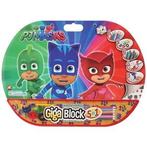 Set desen si accesorii Pj Masks Giga Block 5 in 1 imagine