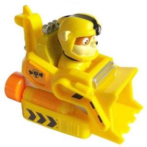 Figurina cu vehicul de salvare Paw Patrol - Rubble vehicul de munca imagine