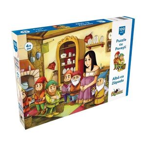 Puzzle Noriel cu povesti - Alba ca zapada, 100 piese imagine