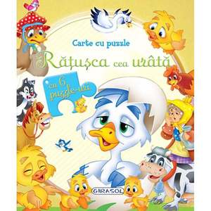 Carte cu puzzle Girasol, Ratusca cea urata imagine
