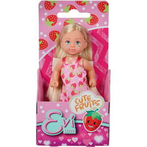 Papusa cu rochita, Evi Love, Cute Fruits, Capsuna imagine