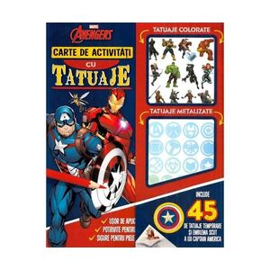 Marvel Avengers, Carte de activitati cu tatuaje imagine