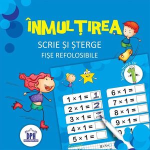 Scrie si sterge Inmultirea- fise refolosibile + carioca imagine