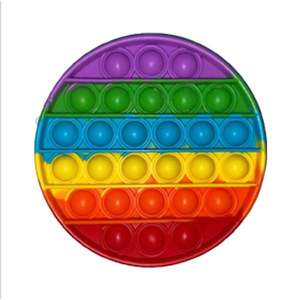 Jucarie antistres Pop It Now, Forma rotunda, Multicolor imagine