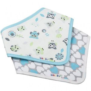 Set bavete tip bandana Akuku, Bleu imagine