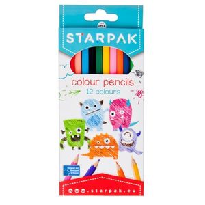Set 12 creioane colorate, Starpak imagine