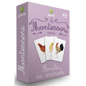 Familii de animale, Montessori, vocabular imagine
