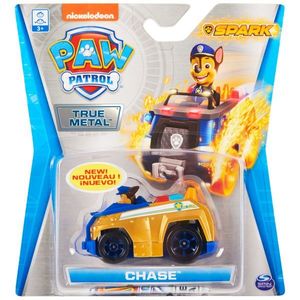 Masinuta cu figurina Paw Patrol True Metal, Chase, 20130498 imagine