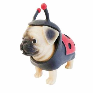 Mini figurina, Dress Your Puppy, Pug in costum de buburuza, S1 imagine