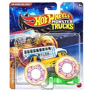 Masinuta Hot Wheels, Monster Truck, Dozen Delivery, JDP94 imagine