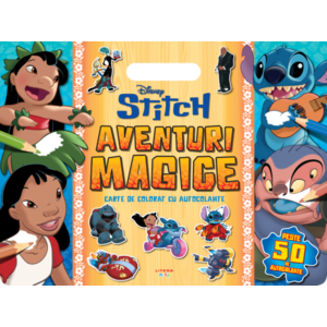 Disney Stitch, Aventuri magice, Carte de colorat cu autocolante imagine