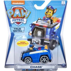 Masinuta cu figurina Paw Patrol True Metal, Chase 20115874 imagine