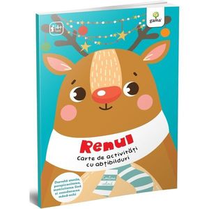 Renul, Carte de activitati cu abtibilduri, Activitatile mele de Craciun imagine