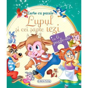 Carte cu puzzle, Lupul si cei sapte iezi imagine