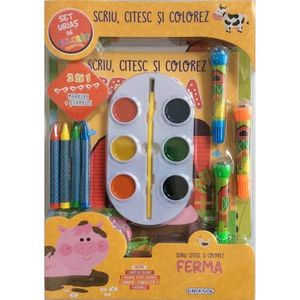 Scriu, citesc si colorez, Ferma imagine