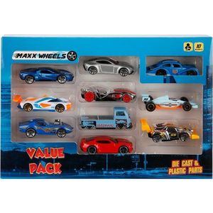 Set 10 masinute, Value Pack, Maxx Wheels imagine