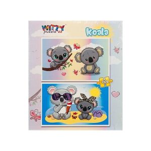 Puzzle Witty Puzzlezz, 2 x 20 piese, Koala imagine