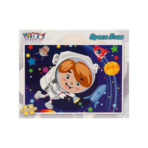 Puzzle Witty Puzzlezz, 100 piese, Aventura in spatiu imagine