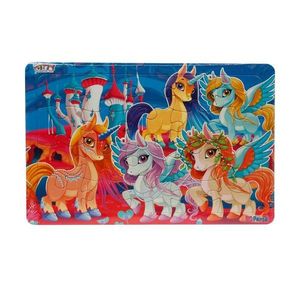 Puzzle Witty Puzzlezz, 20 piese, Unicorni imagine