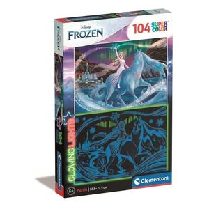 Puzzle Clementoni Disney Frozen Glowing, 104 piese imagine